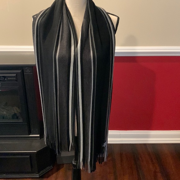 Other - COPY - 3 for $10 Black and gray striped scarf